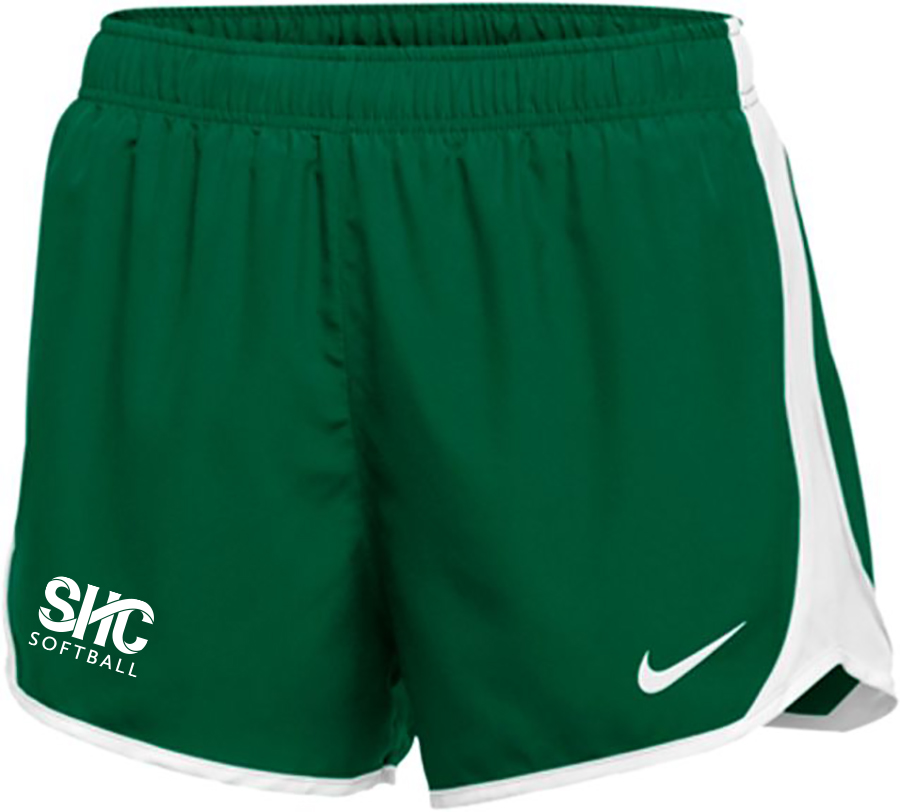 green nike tempo shorts